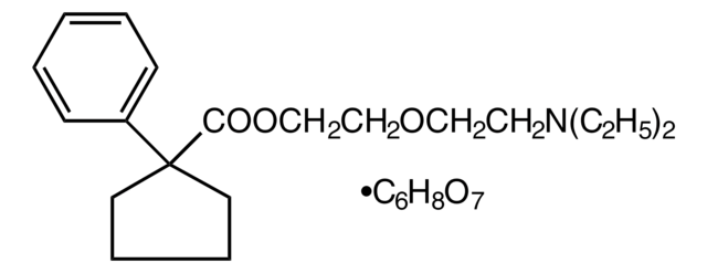 Carbetapentane citrate salt