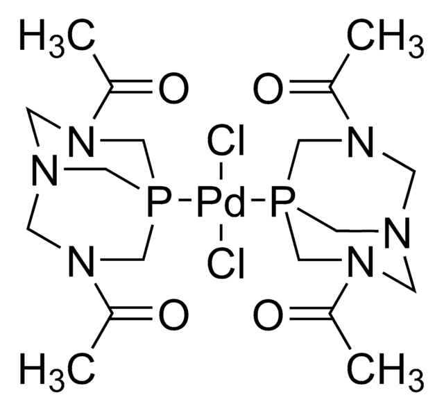 Dichlorobis(3,7-diacetyl-1,3,7-triaza-5-phosphabicyclo[3.3.1]nonane) palladium(II) 97%