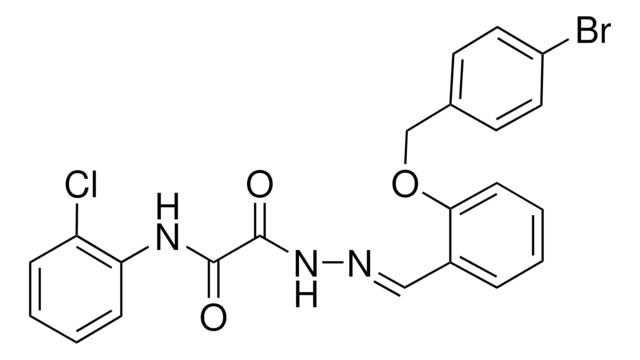 2-(2-(2-((4-BROMOBENZYL)OXY)BENZYLIDENE)HYDRAZINO)-N-(2-CL-PH)-2-OXOACETAMIDE AldrichCPR