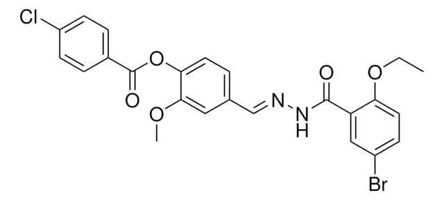 4-(2-(5-BROMO-2-ETHOXYBENZOYL)CARBOHYDRAZONOYL)-2-METHOXYPHENYL 4-CHLOROBENZOATE AldrichCPR