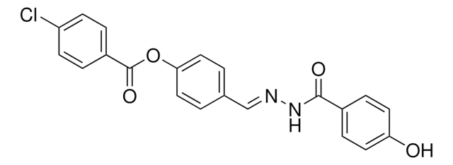 4-(2-(4-HYDROXYBENZOYL)CARBOHYDRAZONOYL)PHENYL 4-CHLOROBENZOATE AldrichCPR