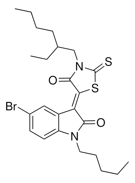 (3Z)-5-BROMO-3-[3-(2-ETHYLHEXYL)-4-OXO-2-THIOXO-1,3-THIAZOLIDIN-5-YLIDENE]-1-PENTYL-1,3-DIHYDRO-2H-INDOL-2-ONE AldrichCPR