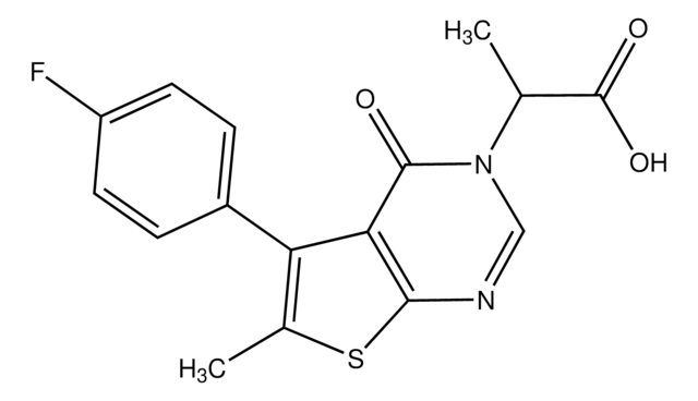 2-[5-(4-F-phenyl)-6-methyl-4-oxothieno[2,3-d]pyrimidin-3(4H)-yl]propionic acid