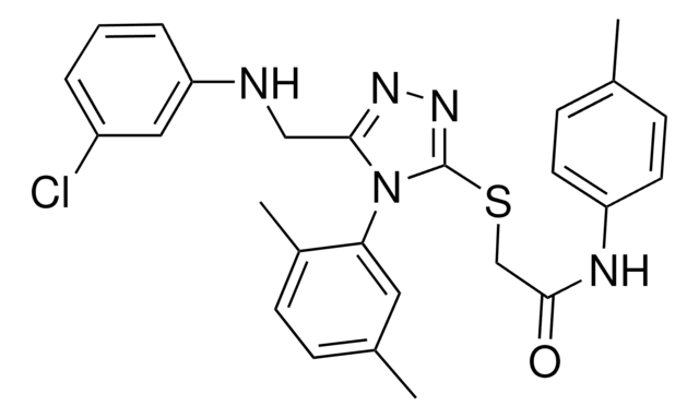 2-{[5-[(3-CHLOROANILINO)METHYL]-4-(2,5-DIMETHYLPHENYL)-4H-1,2,4-TRIAZOL-3-YL]SULFANYL}-N-(4-METHYLPHENYL)ACETAMIDE AldrichCPR