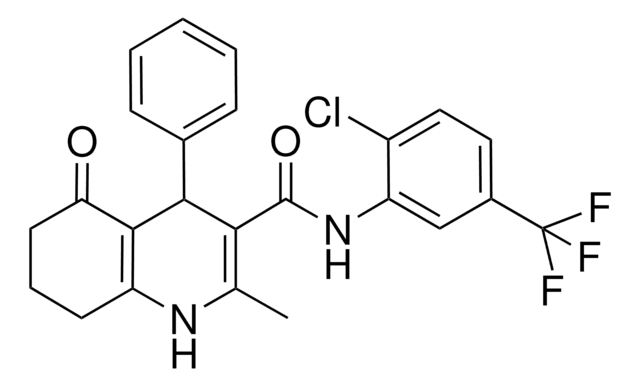 N-[2-CHLORO-5-(TRIFLUOROMETHYL)PHENYL]-2-METHYL-5-OXO-4-PHENYL-1,4,5,6,7,8-HEXAHYDRO-3-QUINOLINECARBOXAMIDE AldrichCPR