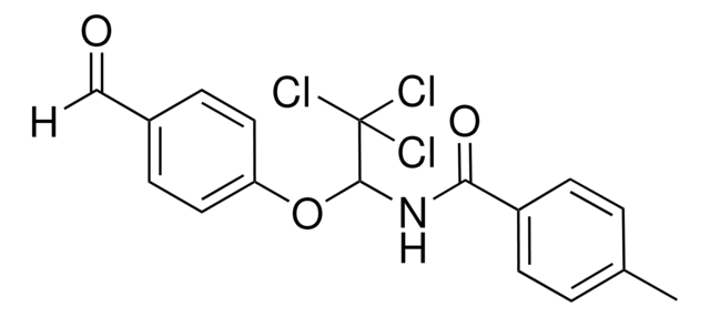 4-METHYL-N-(2,2,2-TRICHLORO-1-(4-FORMYLPHENOXY)ETHYL)BENZAMIDE AldrichCPR