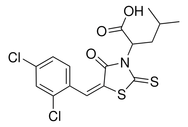 2-[(5E)-5-(2,4-DICHLOROBENZYLIDENE)-4-OXO-2-THIOXO-1,3-THIAZOLIDIN-3-YL]-4-METHYLPENTANOIC ACID AldrichCPR