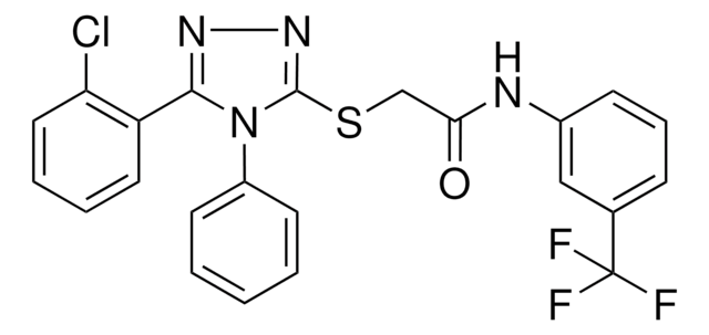 2-{[5-(2-CHLOROPHENYL)-4-PHENYL-4H-1,2,4-TRIAZOL-3-YL]SULFANYL}-N-[3-(TRIFLUOROMETHYL)PHENYL]ACETAMIDE AldrichCPR