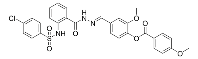 4-{(E)-[(2-{[(4-CHLOROPHENYL)SULFONYL]AMINO}BENZOYL)HYDRAZONO]METHYL}-2-METHOXYPHENYL 4-METHOXYBENZOATE AldrichCPR