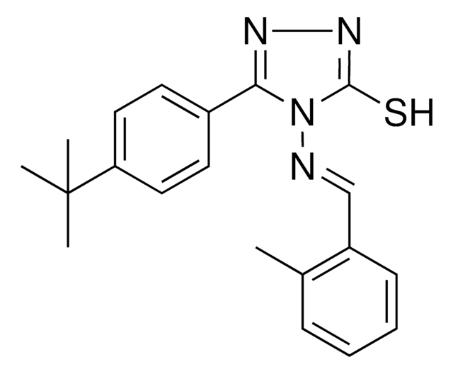 5-(4-TERT-BUTYL-PH)4-((2-ME-BENZYLIDENE)AMINO)4H-1,2,4-TRIAZOL-3-YL HYDROSULFIDE AldrichCPR