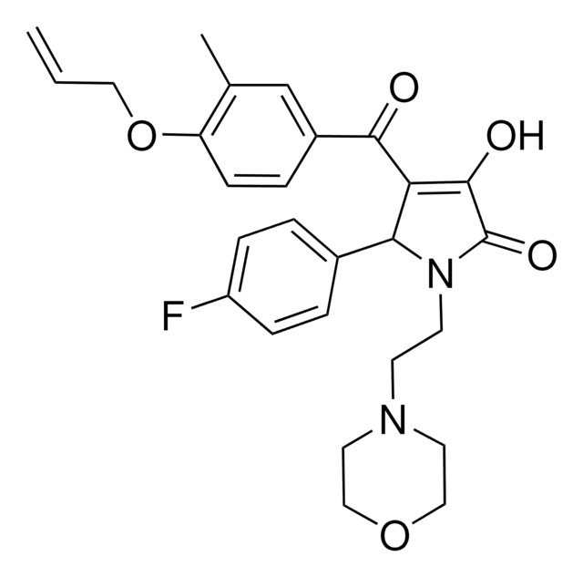 4-[4-(ALLYLOXY)-3-METHYLBENZOYL]-5-(4-FLUOROPHENYL)-3-HYDROXY-1-[2-(4-MORPHOLINYL)ETHYL]-1,5-DIHYDRO-2H-PYRROL-2-ONE AldrichCPR