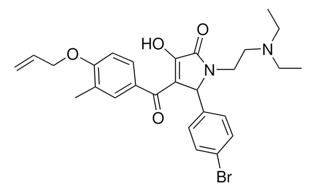 4-[4-(ALLYLOXY)-3-METHYLBENZOYL]-5-(4-BROMOPHENYL)-1-[2-(DIETHYLAMINO)ETHYL]-3-HYDROXY-1,5-DIHYDRO-2H-PYRROL-2-ONE AldrichCPR