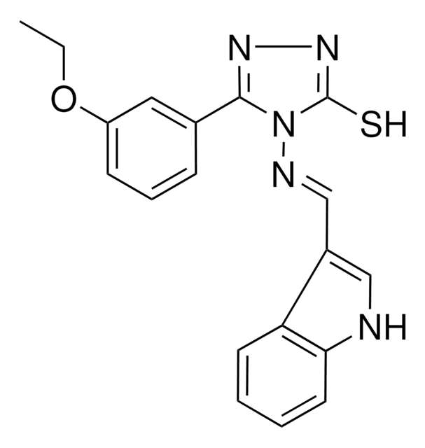 5-(3-ETHOXYPHENYL)-4-{[(E)-1H-INDOL-3-YLMETHYLIDENE]AMINO}-4H-1,2,4-TRIAZOL-3-YL HYDROSULFIDE AldrichCPR