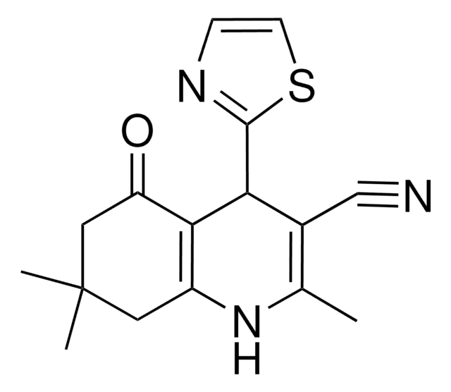 2,7,7-TRIMETHYL-5-OXO-4-(1,3-THIAZOL-2-YL)-1,4,5,6,7,8-HEXAHYDRO-3-QUINOLINECARBONITRILE AldrichCPR