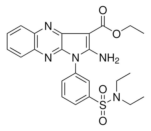 ETHYL 2-AMINO-1-{3-[(DIETHYLAMINO)SULFONYL]PHENYL}-1H-PYRROLO[2,3-B]QUINOXALINE-3-CARBOXYLATE AldrichCPR