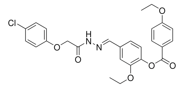 4-(2-((4-CHLOROPHENOXY)ACETYL)CARBOHYDRAZONOYL)-2-ETHOXYPHENYL 4-ETHOXYBENZOATE AldrichCPR