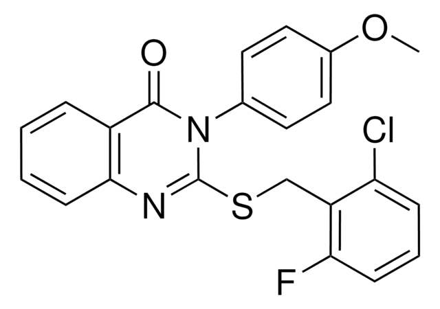 2-((2-CHLORO-6-FLUOROBENZYL)THIO)-3-(4-METHOXYPHENYL)-4(3H)-QUINAZOLINONE AldrichCPR