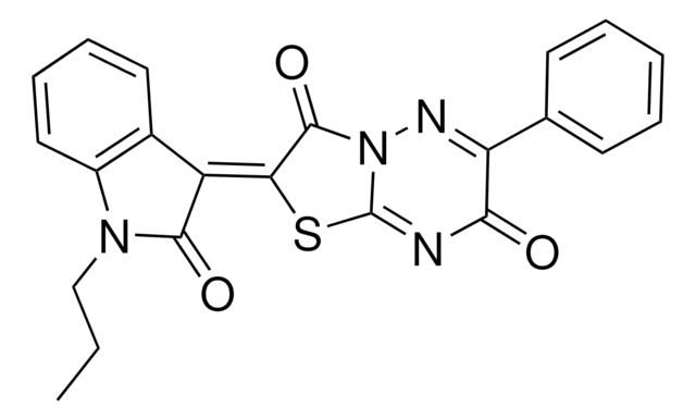 (2Z)-2-(2-OXO-1-PROPYL-1,2-DIHYDRO-3H-INDOL-3-YLIDENE)-6-PHENYL-7H-[1,3]THIAZOLO[3,2-B][1,2,4]TRIAZINE-3,7(2H)-DIONE AldrichCPR