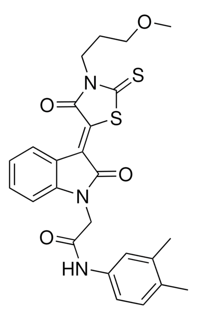 N-(3,4-DIMETHYLPHENYL)-2-{(3Z)-3-[3-(3-METHOXYPROPYL)-4-OXO-2-THIOXO-1,3-THIAZOLIDIN-5-YLIDENE]-2-OXO-2,3-DIHYDRO-1H-INDOL-1-YL}ACETAMIDE AldrichCPR