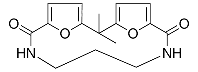 2,2-DIMETHYL-17,18-DIOXA-8,12-DIAZATRICYCLO[12.2.1.1(3,6)]OCTADECA-1(16),3,5,14-TETRAENE-7,13-DIONE AldrichCPR