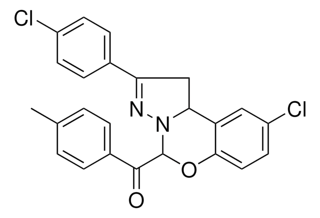 [9-CHLORO-2-(4-CHLOROPHENYL)-1,10B-DIHYDROPYRAZOLO[1,5-C][1,3]BENZOXAZIN-5-YL](4-METHYLPHENYL)METHANONE AldrichCPR