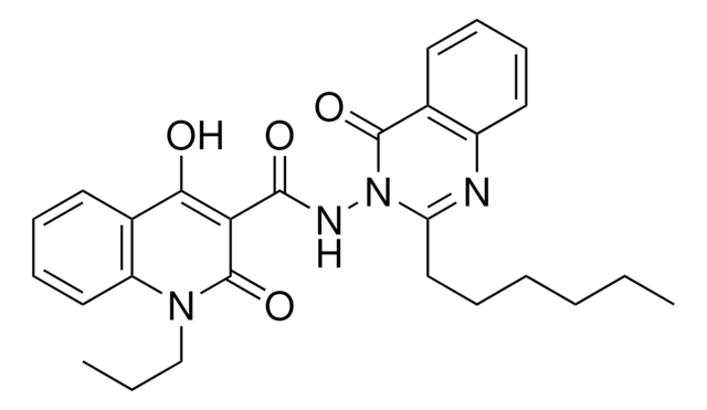 N-(2-HEXYL-4-OXO-3(4H)-QUINAZOLINYL)-4-HYDROXY-2-OXO-1-PROPYL-1,2-DIHYDRO-3-QUINOLINECARBOXAMIDE AldrichCPR