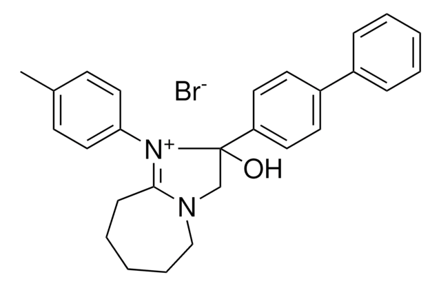 2-[1,1'-BIPHENYL]-4-YL-2-HYDROXY-1-(4-METHYLPHENYL)-2,5,6,7,8,9-HEXAHYDRO-3H-IMIDAZO[1,2-A]AZEPIN-1-IUM BROMIDE AldrichCPR