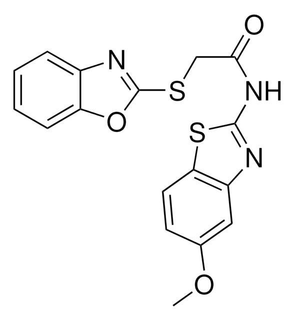 2-(1,3-BENZOXAZOL-2-YLSULFANYL)-N-(5-METHOXY-1,3-BENZOTHIAZOL-2-YL)ACETAMIDE AldrichCPR