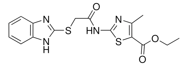 ETHYL 2-[[(1H-BENZIMIDAZOL-2-YLSULFANYL)ACETYL]AMINO]-4-METHYL-1,3-THIAZOLE-5-CARBOXYLATE AldrichCPR