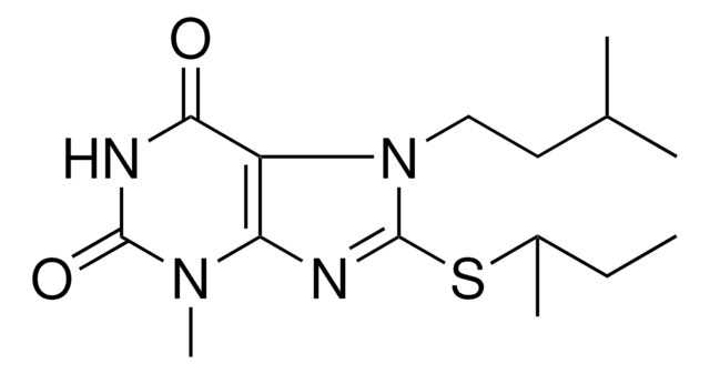 8-SEC-BUTYLSULFANYL-3-METHYL-7-(3-METHYL-BUTYL)-3,7-DIHYDRO-PURINE-2,6-DIONE AldrichCPR