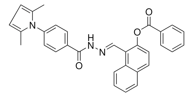 1-(2-(4-(2,5-DI-ME-1H-PYRROL-1-YL)BENZOYL)CARBOHYDRAZONOYL)-2-NAPHTHYL BENZOATE AldrichCPR