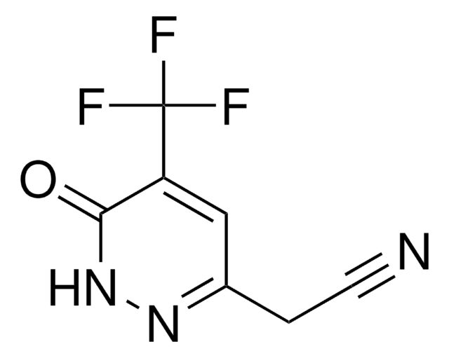 [6-OXO-5-(TRIFLUOROMETHYL)-1,6-DIHYDRO-3-PYRIDAZINYL]ACETONITRILE AldrichCPR