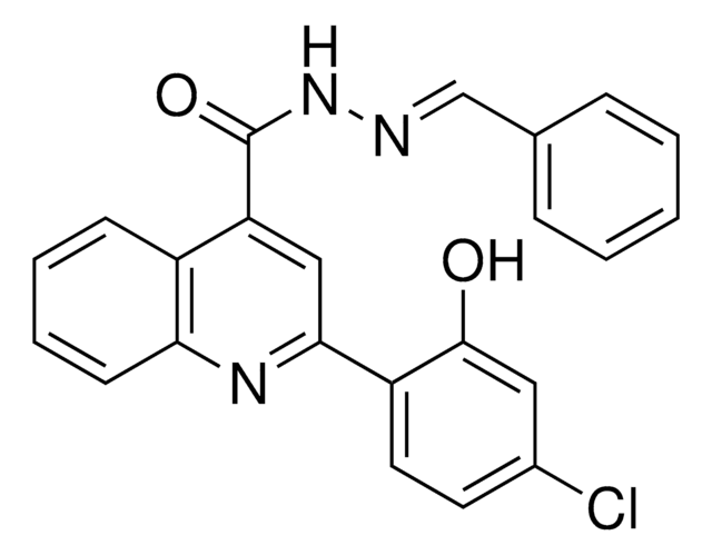 2-(4-CHLORO-2-HYDROXY-PHENYL)-QUINOLINE-4-CARBOXYLIC ACID BENZYLIDENE-HYDRAZIDE AldrichCPR