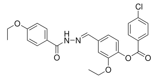 2-ETHOXY-4-(2-(4-ETHOXYBENZOYL)CARBOHYDRAZONOYL)PHENYL 4-CHLOROBENZOATE AldrichCPR