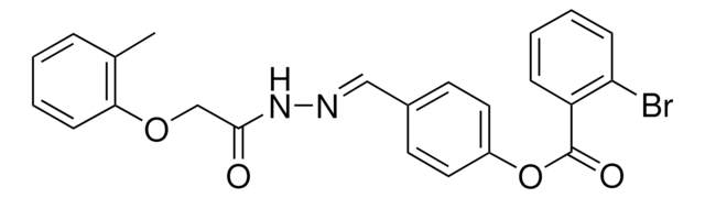 4-(2-((2-METHYLPHENOXY)ACETYL)CARBOHYDRAZONOYL)PHENYL 2-BROMOBENZOATE AldrichCPR