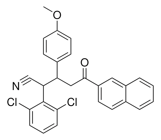 2-(2,6-DICHLOROPHENYL)-3-(4-METHOXYPHENYL)-5-(2-NAPHTHYL)-5-OXOPENTANENITRILE AldrichCPR