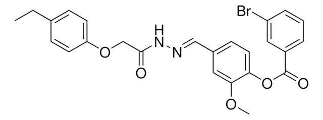 4-(2-((4-ETHYLPHENOXY)ACETYL)CARBOHYDRAZONOYL)-2-METHOXYPHENYL 3-BROMOBENZOATE AldrichCPR