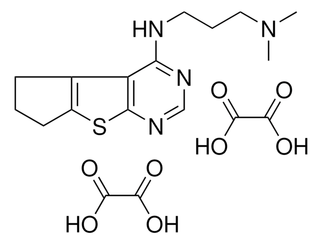 N(1)-(6,7-DIHYDRO-5H-CYCLOPENTA[4,5]THIENO[2,3-D]PYRIMIDIN-4-YL)-N(3),N(3)-DIMETHYL-1,3-PROPANEDIAMINE DIETHANEDIOATE AldrichCPR