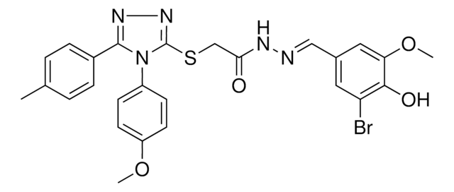 N'-[(E)-(3-BROMO-4-HYDROXY-5-METHOXYPHENYL)METHYLIDENE]-2-{[4-(4-METHOXYPHENYL)-5-(4-METHYLPHENYL)-4H-1,2,4-TRIAZOL-3-YL]SULFANYL}ACETOHYDRAZIDE AldrichCPR