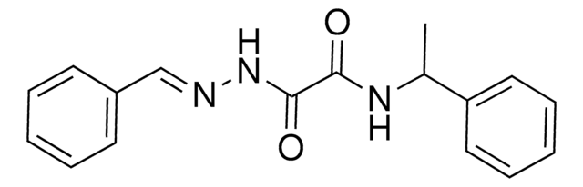 2-[(2E)-2-benzylidenehydrazino]-2-oxo-N-(1-phenylethyl)acetamide AldrichCPR