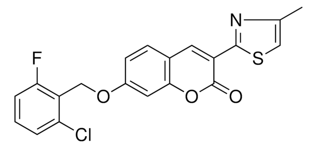 7-((2-CHLORO-6-FLUOROBENZYL)OXY)-3-(4-METHYL-1,3-THIAZOL-2-YL)-2H-CHROMEN-2-ONE AldrichCPR