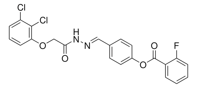 4-(2-((2,3-DICHLOROPHENOXY)ACETYL)CARBOHYDRAZONOYL)PHENYL 2-FLUOROBENZOATE AldrichCPR