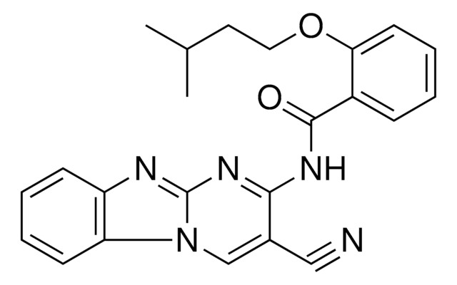 N-(3-CYANOPYRIMIDO(1,2-A)BENZIMIDAZOL-2-YL)-2-(ISOPENTYLOXY)BENZAMIDE AldrichCPR