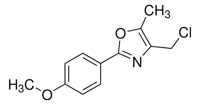 4-[4-(Chloromethyl)-5-methyl-1,3-oxazol-2-yl]phenyl methyl ether AldrichCPR