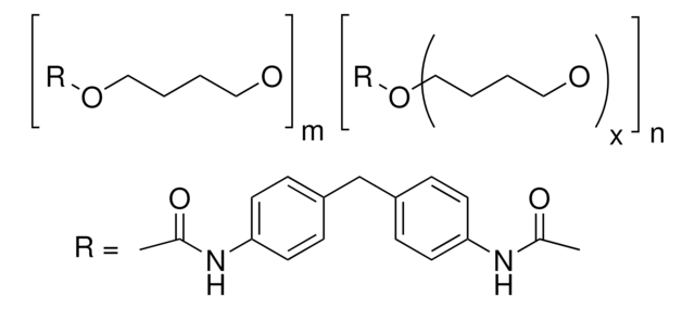 Poly[4,4&#8242;-methylenebis(phenyl isocyanate)-alt-1,4-butanediol/polytetrahydrofuran] pellets, MDI-polyether polyurethane.