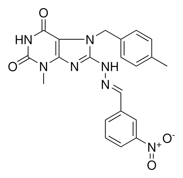 3-NITROBENZALDEHYDE [3-METHYL-7-(4-METHYLBENZYL)-2,6-DIOXO-2,3,6,7-TETRAHYDRO-1H-PURIN-8-YL]HYDRAZONE AldrichCPR