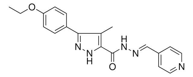 5(4-ETHOXY-PH)4-ME-2H-PYRAZOLE-3-CARBOXYLIC ACID PYRIDIN-4-YLMETHYLENE-HYDRAZIDE AldrichCPR