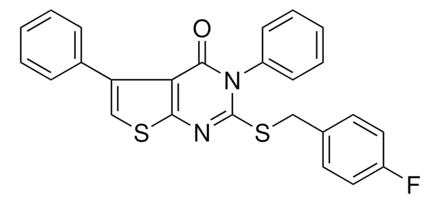 2-((4-FLUOROBENZYL)THIO)-3,5-DIPHENYLTHIENO(2,3-D)PYRIMIDIN-4(3H)-ONE AldrichCPR