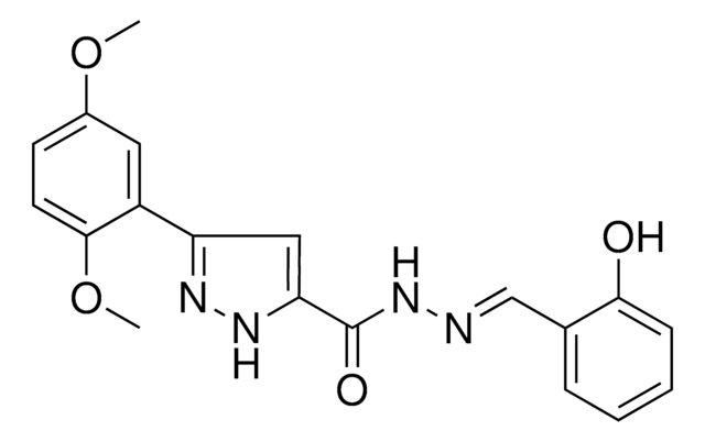 5-(2,5-DIMETHOXY-PH)-2H-PYRAZOLE-3-CARBOXYLIC ACID (2-HO-BENZYLIDENE)-HYDRAZIDE AldrichCPR