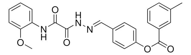 4-(2-((2-METHOXYANILINO)(OXO)ACETYL)CARBOHYDRAZONOYL)PHENYL 3-METHYLBENZOATE AldrichCPR